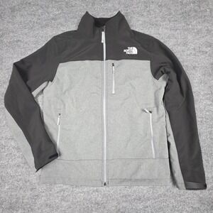 The North Face Jacket Men Medium Gray Apex Bionic Soft Shell Windwall Hiking